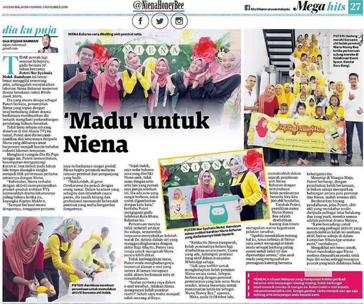 niena-baharun-meet-and-greet-event-madu-feature-newspaper-utusan-malaysia-party-event-planner-murah