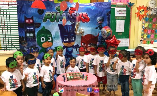 PJ MASKS Birthday Party Decorations Kit - 17pc Scene Setter & Photo Booth Backdrop 7 thumbnail image